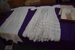 A boxed childrens dress and knicker set, thought to be an example from a member of Bentham WI ,a