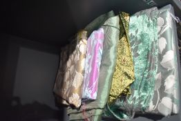 A selection of generously sized pieces of vintage fabric, suitable for upholstery and more.