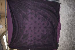 A large antique black lace shawl.