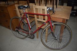 A part vintage bike , comprising Reynolds 531 frame (possibly 1950s) and Svetto gears, later seat
