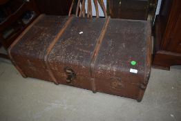 A vintage luggage trunk