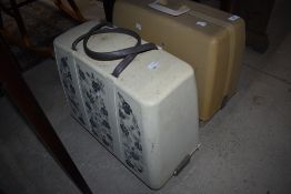 Two vintage electric sewing machines