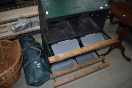 An egg laying box for poultry, 4 hens