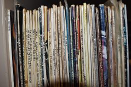 A selection of vinyl albums and records including rock and folk interest