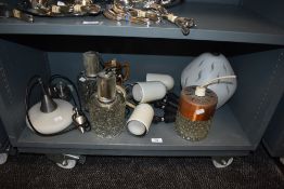 An assortment of lights and shades.