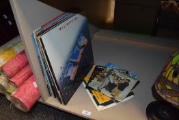 A mixed lot of vinyl records and singles including Sky, Bad manners, Poison and more.