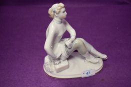 A Russian figure studie by Lomonosov of an ice skater