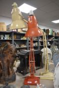Two vintage angle poise lamps one marked Herbert Terry and a similar marked Anglepoise