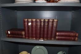 A vintage Charles Dickens library.