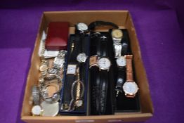 A selection of costume wrist watches including Ingersoll, Ravel, Limit, Accurist, Sekonda etc