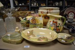 A selection of Royal Doulton and similar series ware,some AF