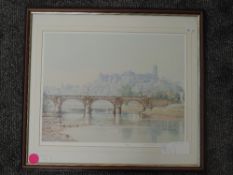 A Ltd Ed print, after Ottenello, Lancaster, signed and num 477/500, 36 x 46cm, plus frame and