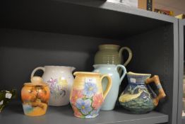 A selection of water jugs and similar including Shorter and sons