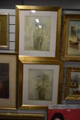 Two modern prints in gilt frames