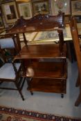 A reproduction hardwood etage, width approx. 58cm