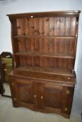 A traditional oak dresser