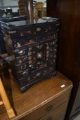 An Oriental style jewellery box