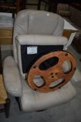 A Relaxeteeze chair and footstool (similar to Stressless)