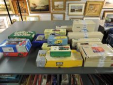 A collection of Nineteen Corgi Diecast Advertising Wagons including Brewery, Commercials, Limited