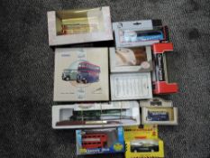 A small selection of modern diecasts including Corgi East Lancashire two bus set, Original