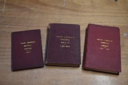 Local History. North Lonsdale Hospital Reports. Three bound volumes; 1905-09; 1910-19; 1937-1947.