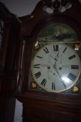 A 19th Century mahogany cased longcase clock the case having inlay decortation, line and shell,