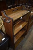 An oak Arts and Crafts bookshelf, width approx. 63cm