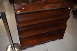 A good quality modern mahogany effect bookshelf, Rossmore range, width approx. 107cm