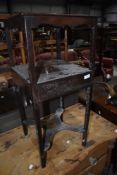 A 19th century mahogany night stand