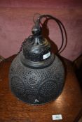 A vintage ceiling light fitting
