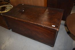 A 19th Century dark stained bedding box