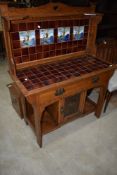 A beautiful Arts and Crafts washstand understood to be Shapland and Petter of Barnstaple , circa
