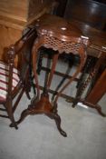 A hardwood plant stand