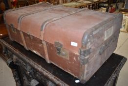 A vintage travel trunk
