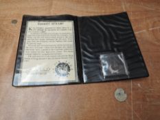 A Coincraft Edward I Silver Penny 1272-1307 in folder and a possible Medieval Pilgrim Seal