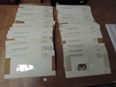 A collection of Thirty Six International Society of Postmasters Official Commemorative Covers with