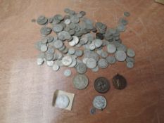 A collection of GB Silver Coins, Threepences to Half Crowns along with a Silver Edward VII 1902