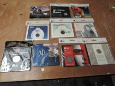 A collection of modern GB Coins 50p-£5 including 50p Snowman, Wallace & Gromit, 2019 Stephen