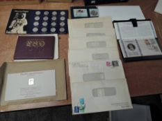 Seven The Stamps of Royalty in Solid Sterling Silver by Hallmark Replica limited, a 1970's GB Coin