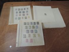 A folder of Australia Stamps, two sheets of mint, sheet 1 1914 watermark 5 perforation 12 2d to 5