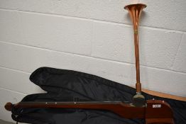 A late 19th or early 20th Century phono fiddle, stamped Dulcet Viol, British made , having copper