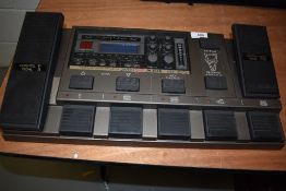 A vintage Zoom super player 8080 guitar effects board