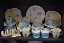 A part breakfast tea service by Beswick in the Ballet design