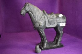 A natural stone Trojan horse or similar,AF, tail unattached but present.