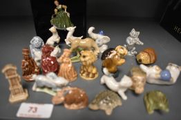 A selection of collectable figures by Wade Wimmsies