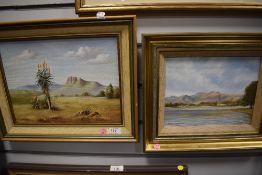 An oil painting on board, A Picton, Natal, signed and attributed verso, and dated 1984, 22 x 29cm,