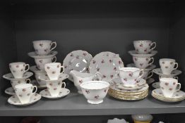 a part tea and dinner service by Colclough patt no 7433