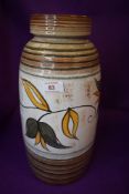 A mid century west German pottery vase having floral decoration