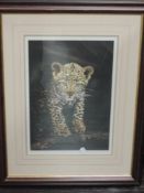 A Ltd Ed print, after Steven Townsend, First Adventure, signed, 45 x 30cm, plus frame and glazed