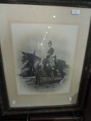 A photographic print of a military officer Capt F.H Richardson 1st N.V.A 1901